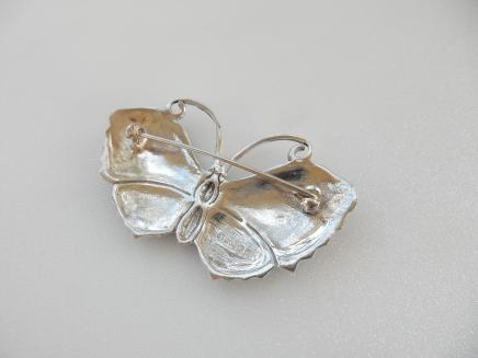 Photo of Art Nouveau Enamel Butterfly Brooch