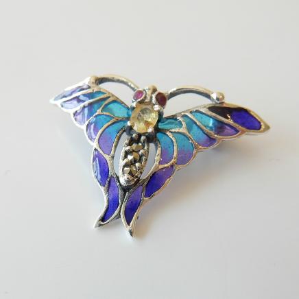 Photo of Art Nouveau Silver Insect Brooch