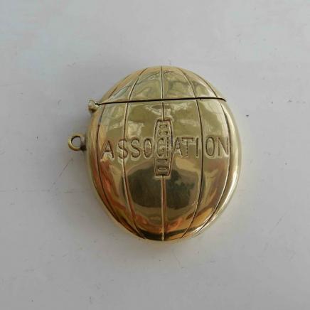 Photo of Brass Novelty Football Association Vesta