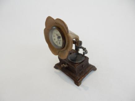 Photo of Hand Painted Novelty Omega Gramophone Clock