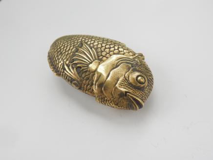 Photo of Brass Oriental Fish Vesta