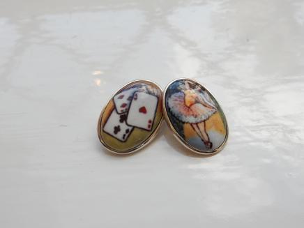 Photo of Pair Stelring Silver Pack Cards & Champagne Cufflinks
