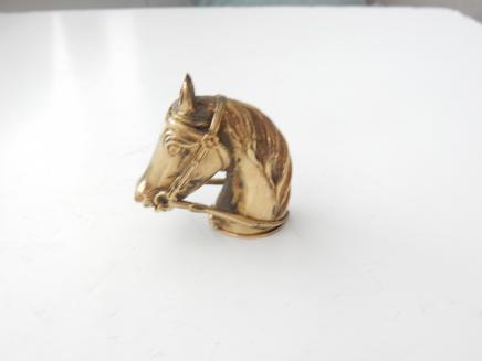 Photo of Polished Brass Horse Head Vesta