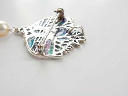 Photo of Plique a Jour Pearl Tree of Life Pendant