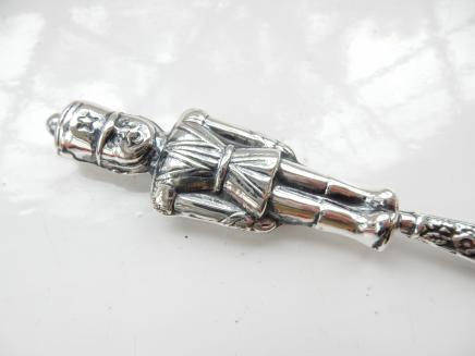 Photo of Sterling Silver Toy Soldier Baby Rattle