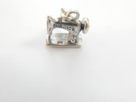 Photo of Solid Silver Burdick Sewing Machine Charm