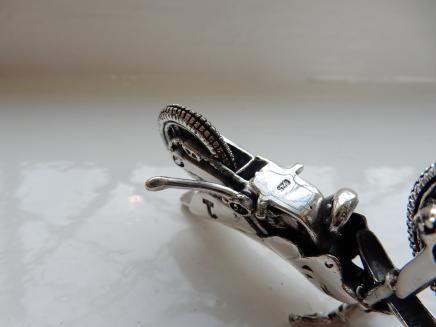 Photo of Collector's Solid Silver Motorcycle