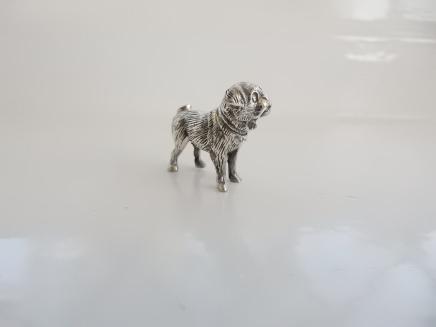 Photo of Silver Pug Dog Charm