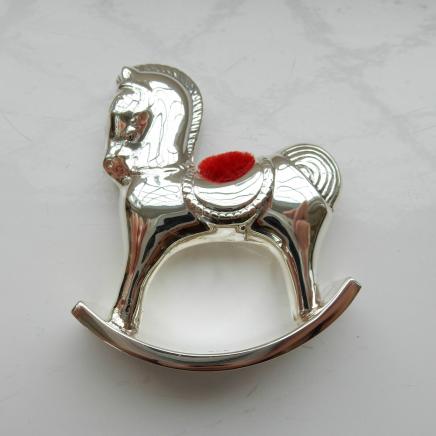 Photo of Solid Silver Rocking Horse Pin Cushion