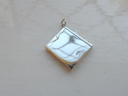 Photo of Solid Silver 'Tis in My Memory Locked' Pendant