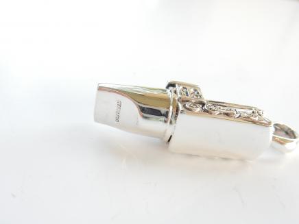 Photo of Solid Silver Steam Train Platform Whistle