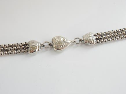 Photo of Sterling Silver T Bar  Albert Chain