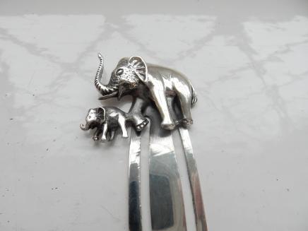 Photo of Solid Silver Elephant Clip