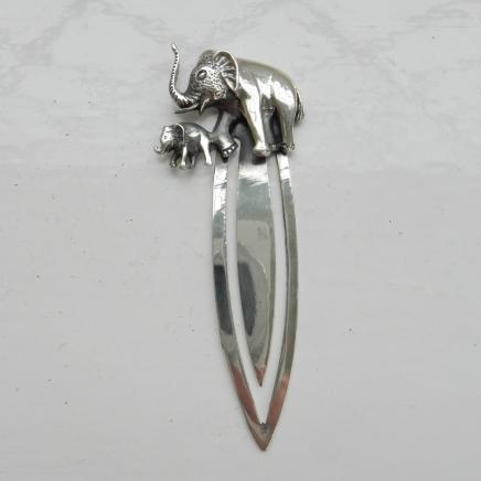 Photo of Solid Silver Elephant Clip