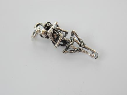Photo of Sterling Silver Love Making Skeletons Pendant