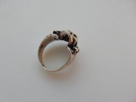 Photo of Sterling Silver Gothic Skull Ring
