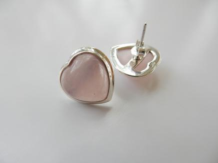 Photo of Sterling Silver Rose Quartz Earrings