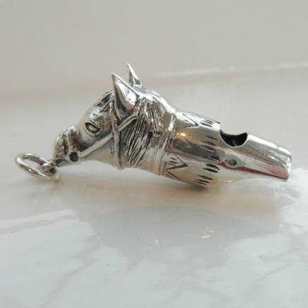 Photo of Sterling Silver Horse Head Whistle