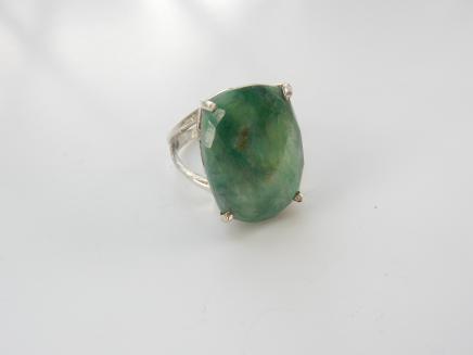 Photo of Sterling Silver Jade Ring