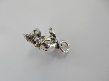 Photo of Sterling Silver Piglet Charm Pendant