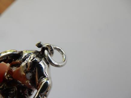 Photo of Sterling Silver Piglet Charm Pendant