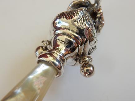 Photo of Sterling Silver Elephant Baby Rattle