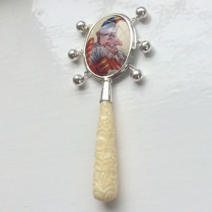 Photo of Sterling Silver Punch & Judy Baby Rattle
