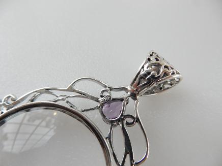 Photo of Sterling Silver & Purple Amethyst Pendant
