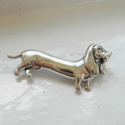 Photo of Sterling Silver Sausage Dog Brooch