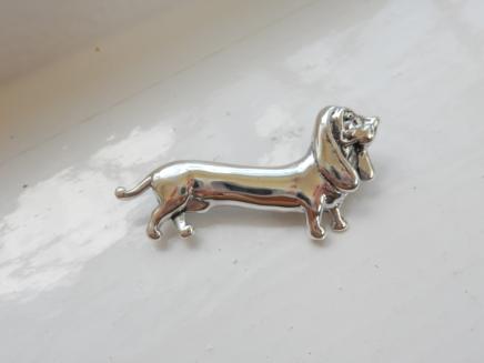 Photo of Sterling Silver Sausage Dog Brooch