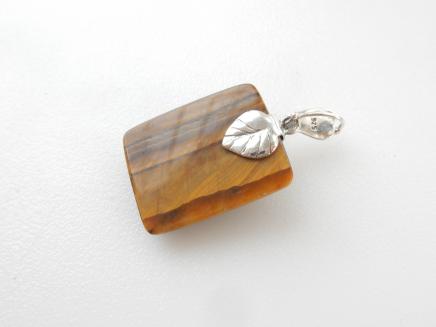 Photo of Sterling Silver Frog Tigers Eye Pendant