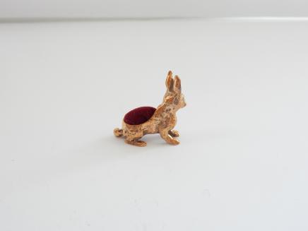 Photo of Vintage Silver Figural Hare Pin Cushion