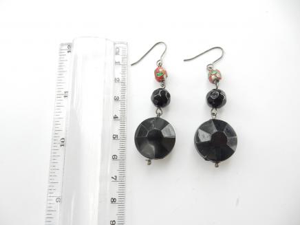 Photo of Vintage Black Droplet Earrings