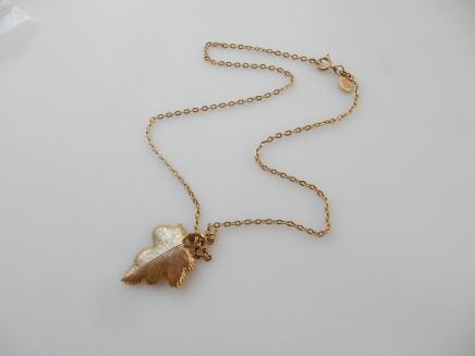 Photo of Vintage Gold Leaf Necklace