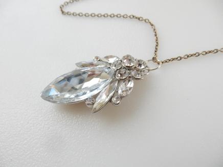 Photo of Vintage Clear Paste Necklace