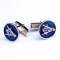 Sterling Silver Blue Enamel Masonic Cufflinks