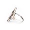 Sterling Silver Opal Navette Ring