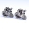 Sterling Silver Ram Head Aries Cufflinks