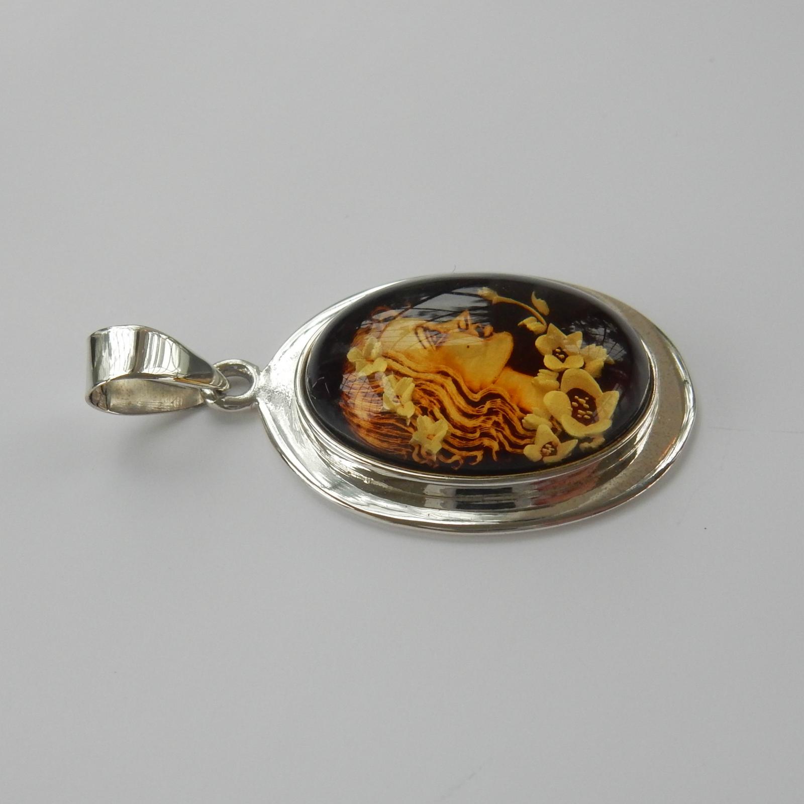 Photo of Reverse Carved Intaglio Lady Pendant