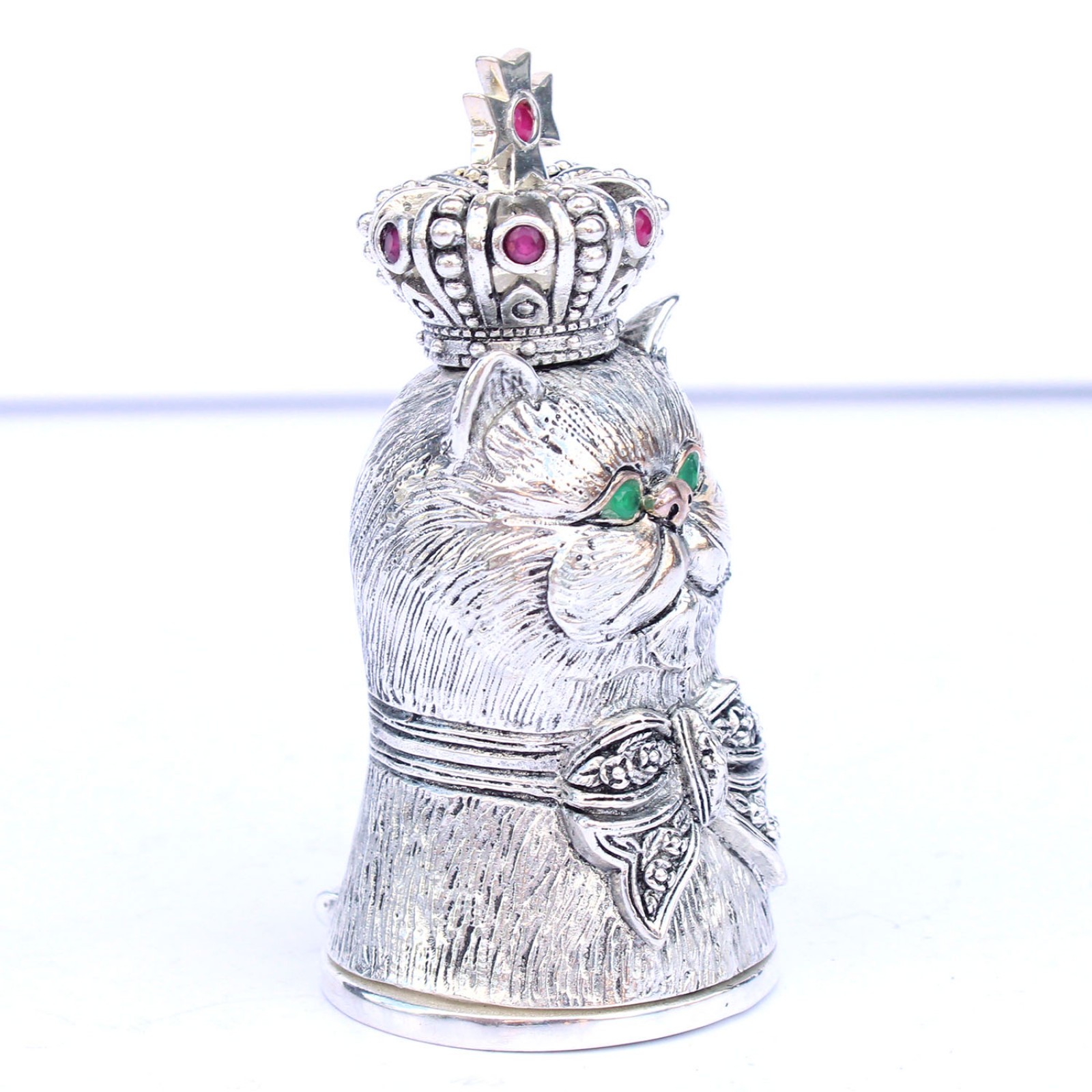 Photo of 800 Silverplated Cat Vesta Match Safe