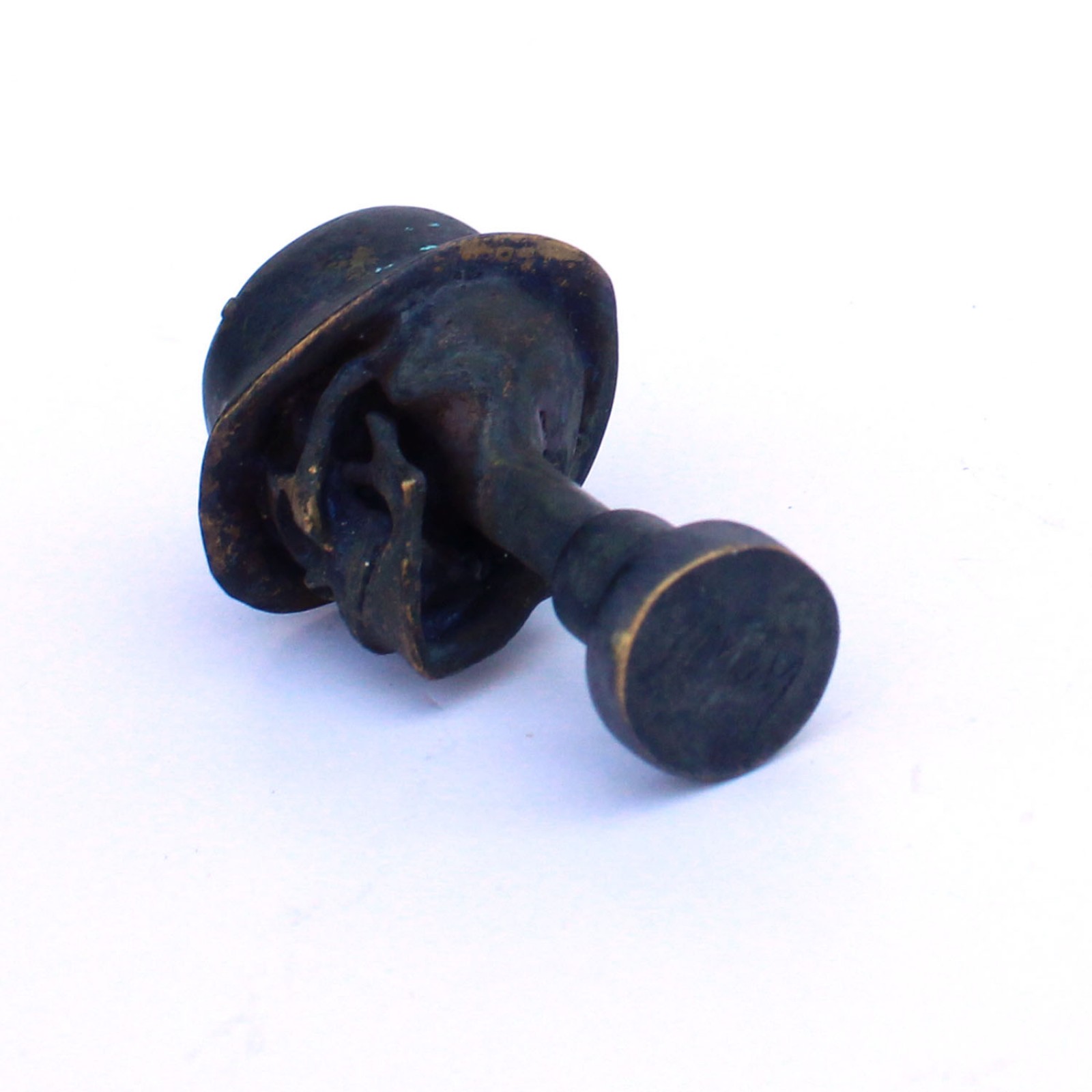 Photo of Brass World Skull Pipe Tamper WW1 Memorabilia