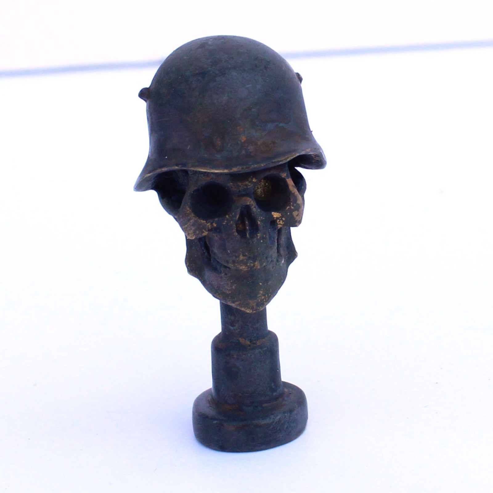 Photo of Brass World Skull Pipe Tamper WW1 Memorabilia