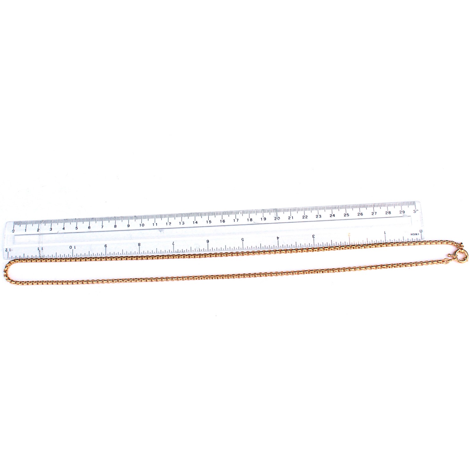 Photo of Chunky 15ct Goldplated 26inch Belcher Chain with Bolt Ring Clasp