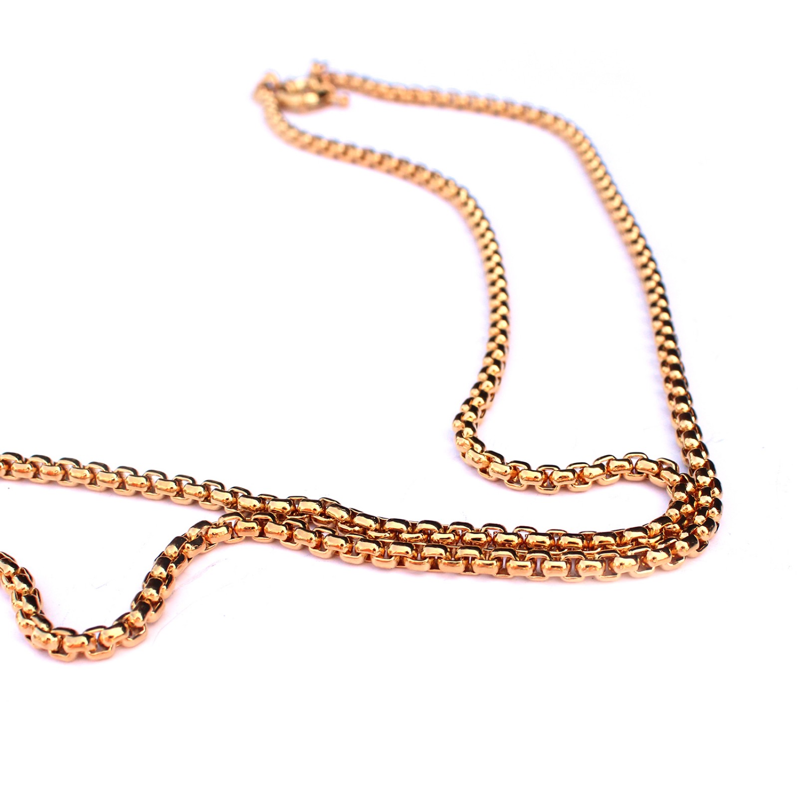 Photo of Chunky 15ct Goldplated 26inch Belcher Chain with Bolt Ring Clasp