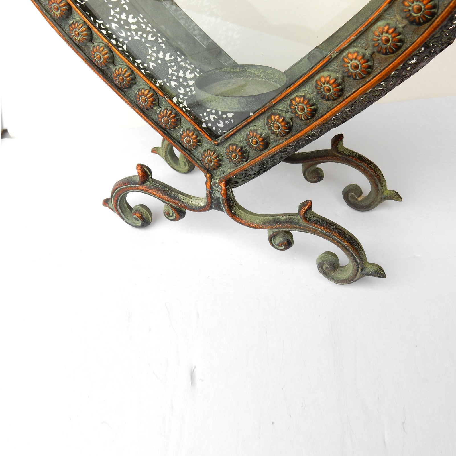 Photo of Filigree Metal Shabby Chic Heart Lantern