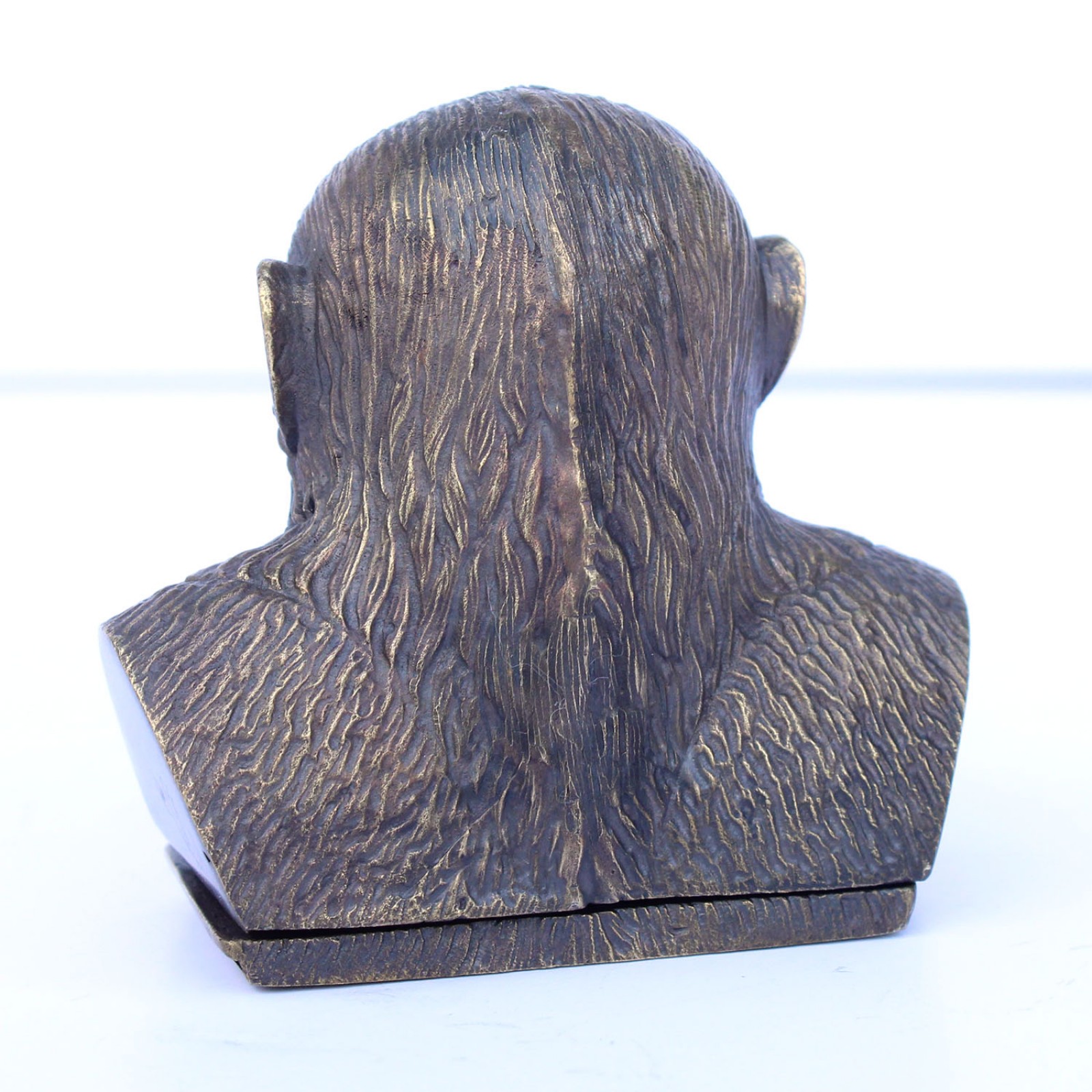 Photo of Large Figural Brass & Ruby Gorilla Ape Vesta Match Safe