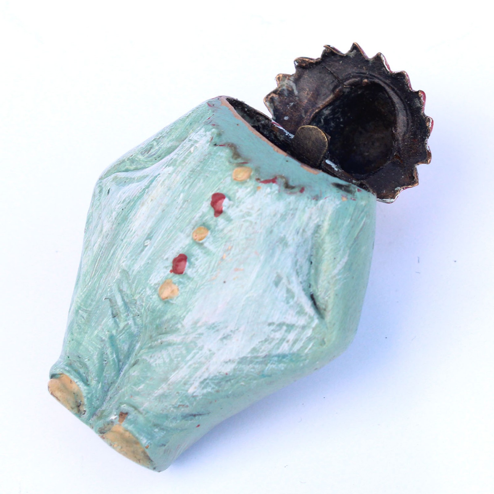 Photo of Novelty Hand Painted Clown Jester Vesta Match Safe
