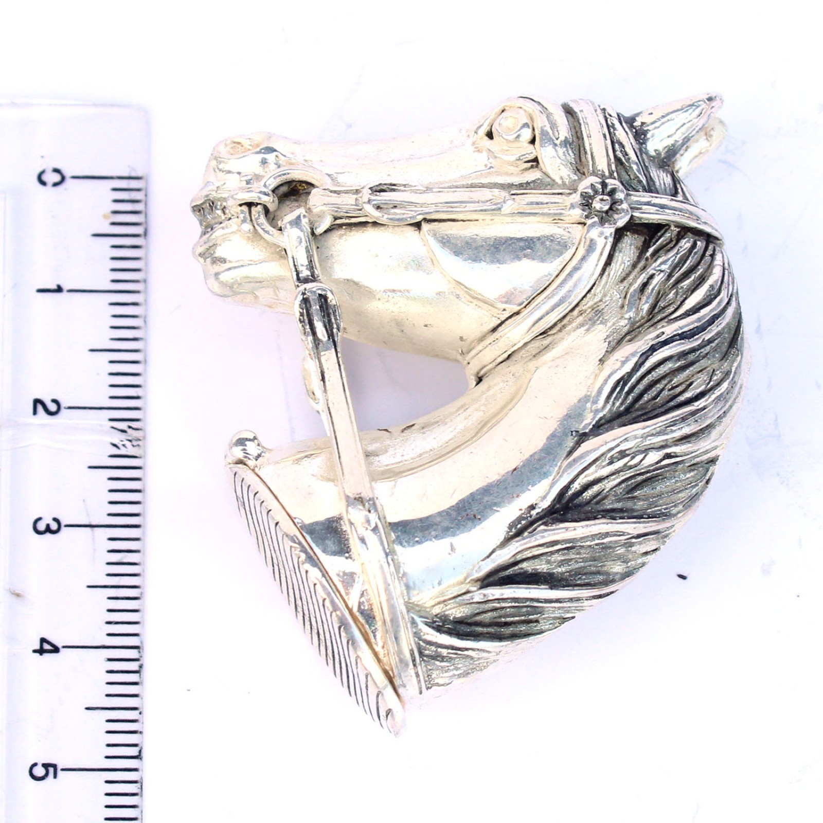 Photo of Novelty Silverplated Horse Head Vesta Match Safe