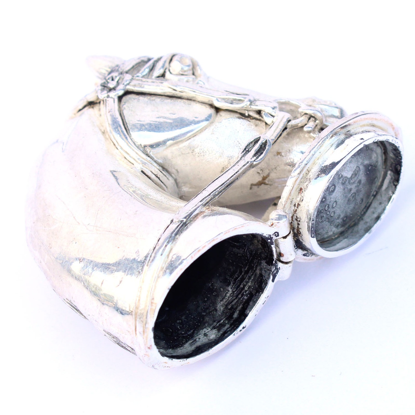 Photo of Novelty Silverplated Horse Head Vesta Match Safe