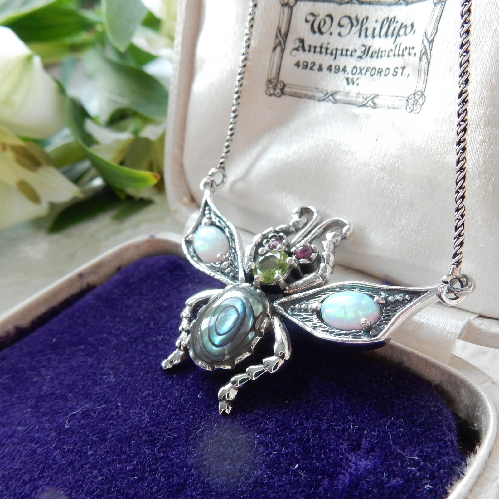 Insect Jewelry Abalone Horsefly Bug Jewelry Bug Necklace House Fly Necklace Fly Necklace silver fly Abalone Necklace Insect Necklace